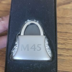NWT Infiniti M45 Silver Purse Keychain